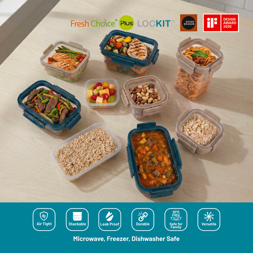 Fresh Choice LOCKIT Rectangle 9-Piece Set