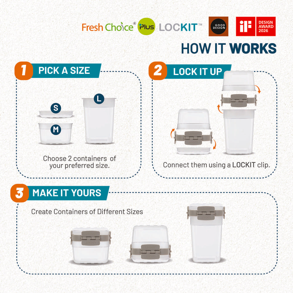 Fresh Choice LOCKIT Square 4-Piece Set - Astra Family
