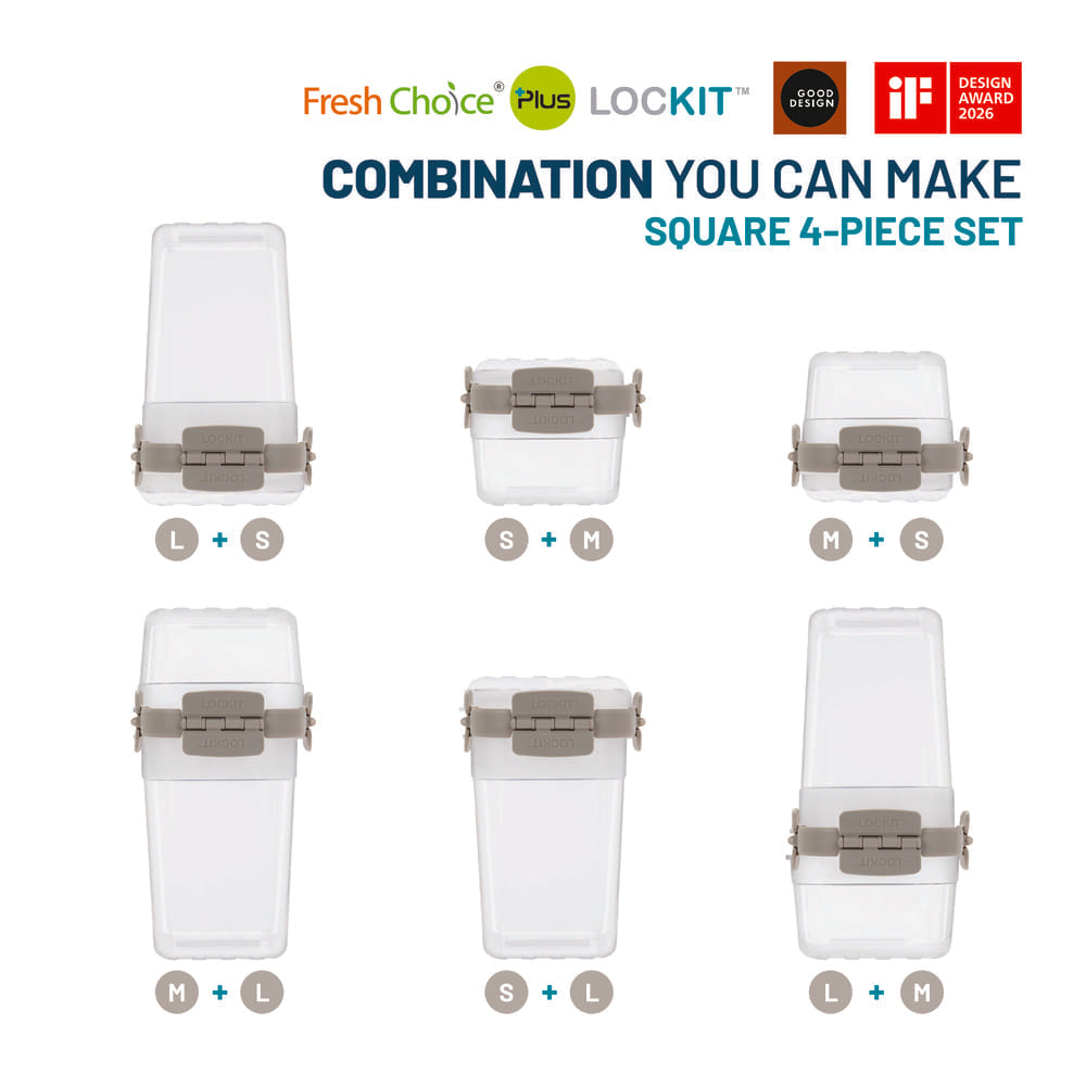 Fresh Choice LOCKIT Square 4-Piece Set - Astra Family