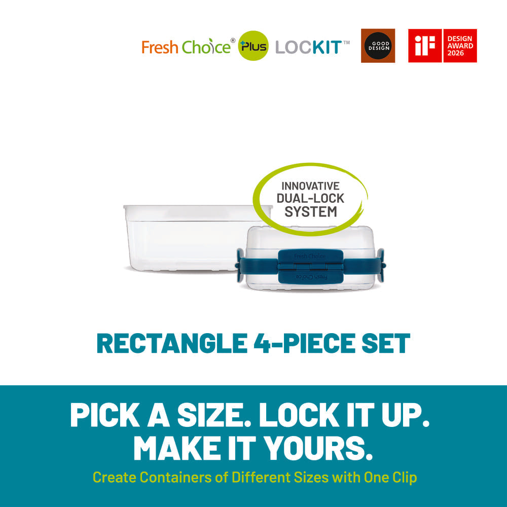 Fresh Choice LOCKIT Rectangle 4-Piece Set - Astra Family