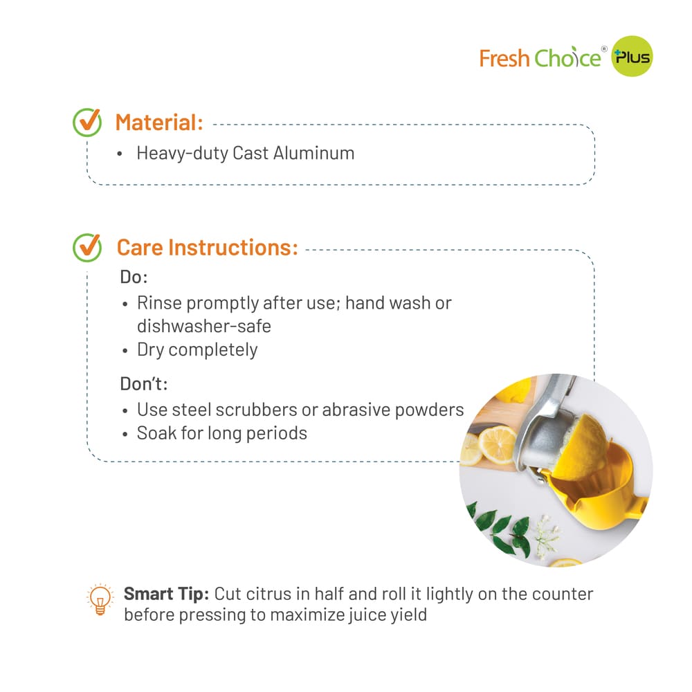 Fresh Choice Tabletop Lemon Press - Astra Family