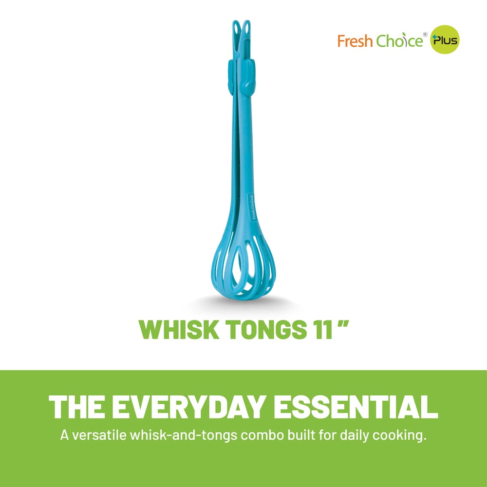 Fresh Choice Whisk Tongs 11”