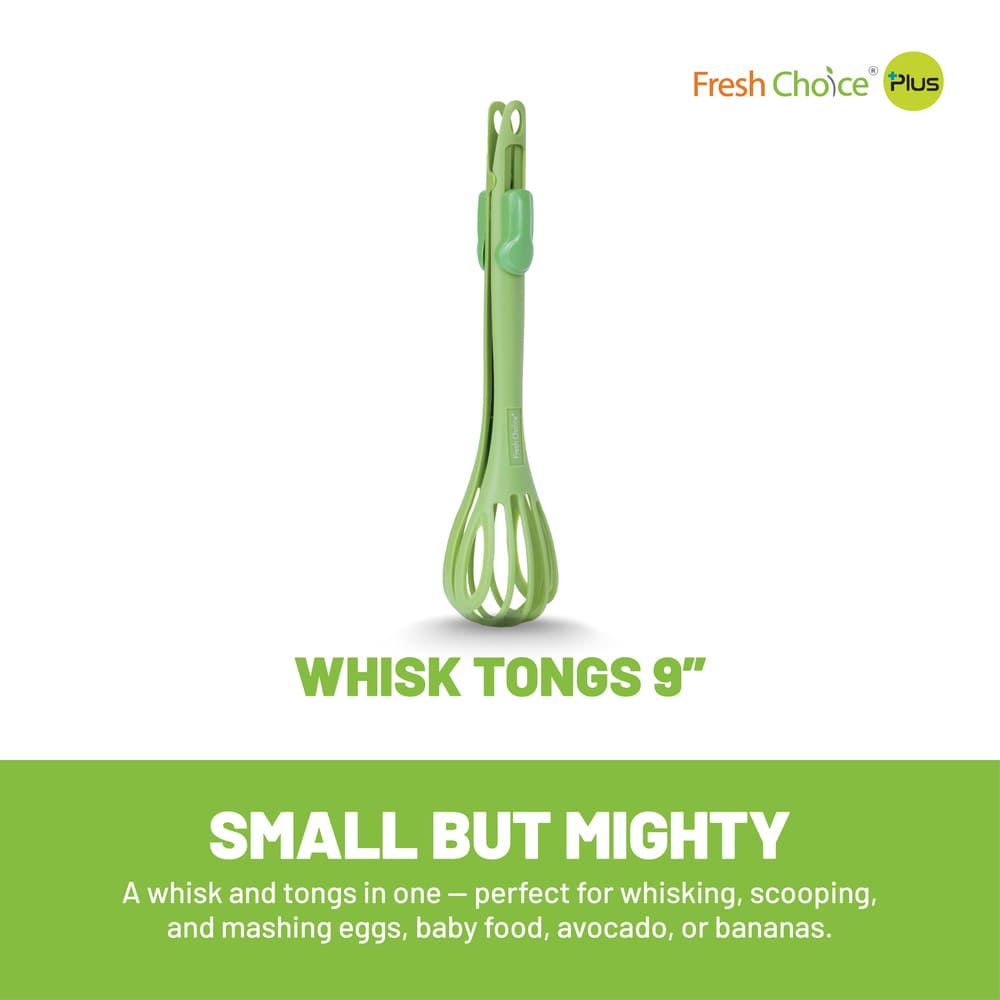 Fresh Choice Whisk Tongs 9” - Astra Family
