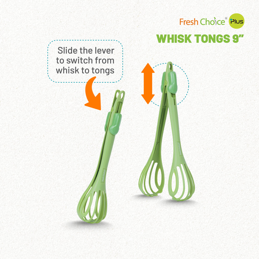 Fresh Choice Whisk Tongs 9” - Astra Family