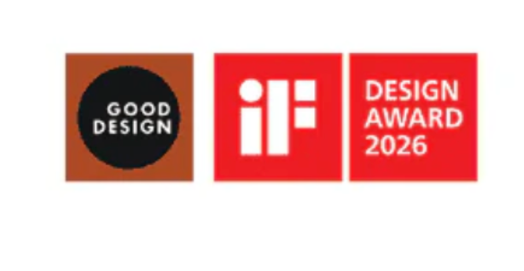 Good Design, iF and Design Award 2026 logos