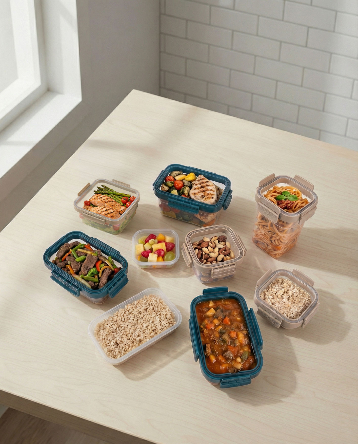 LOCKIT containers used for weekly meal preparation